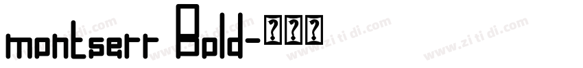 montserr Bold字体转换